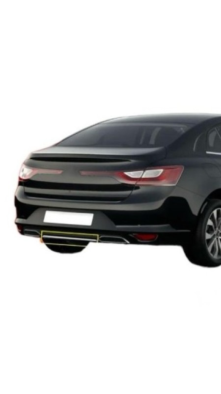 Renault Megane 4 Krom Arka Tampon Difizör Çıtası 2020 Üzeri Uyumlu