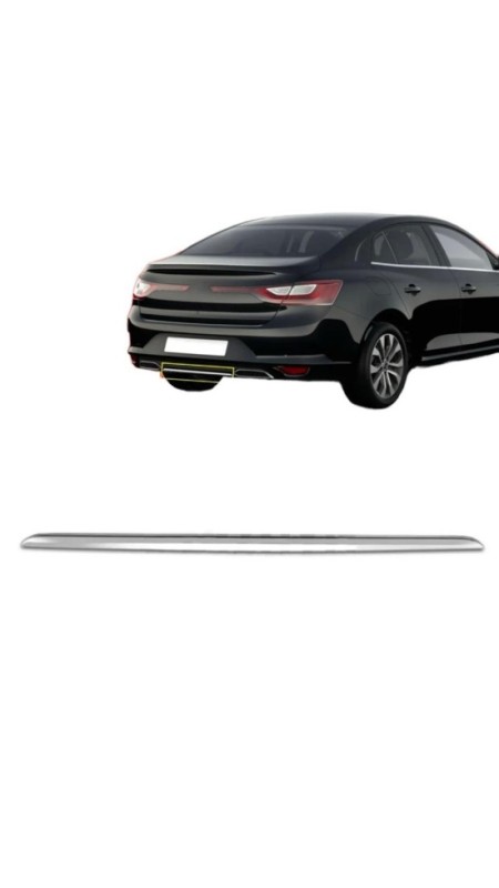Renault Megane 4 Krom Arka Tampon Difizör Çıtası 2020 Üzeri Uyumlu