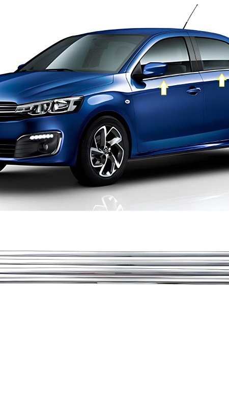 Citroen C-Elysee Krom Cam Çıtası 2012 Üzeri Paslanmaz Çelik 