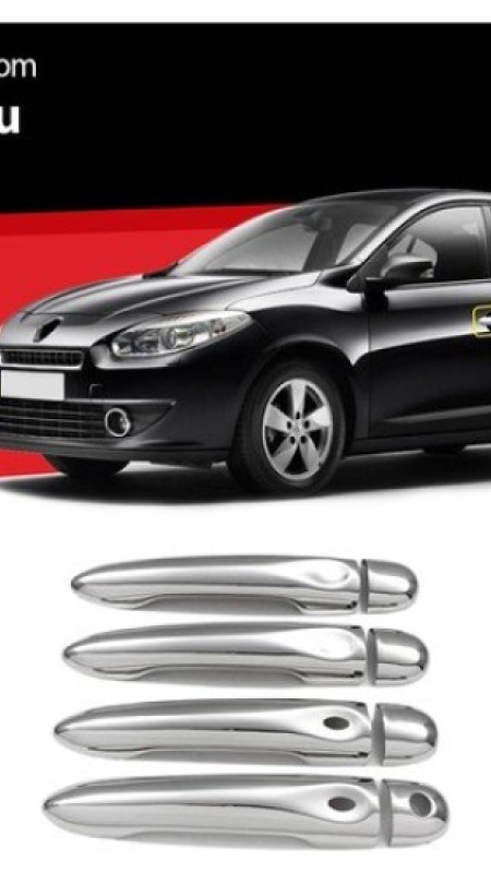 Renault Fluence Krom Kapı Kolu Sensörlü 2010 Üzeri Paslanmaz Çelik 