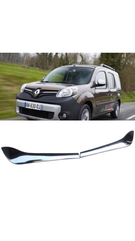 Renault Kangoo Krom Ön Panjur 2013 Üzeri Paslanmaz Çelik 
