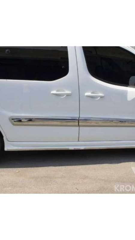 Peugeot Partner Tepee Krom Yan Kapı Çıtası 2008-2017 Model Aralığı Uyumlu 