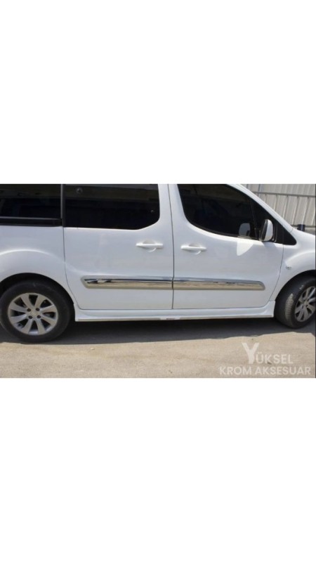 Peugeot Partner Tepee Krom Yan Kapı Çıtası 2008-2017 Model Aralığı Uyumlu 
