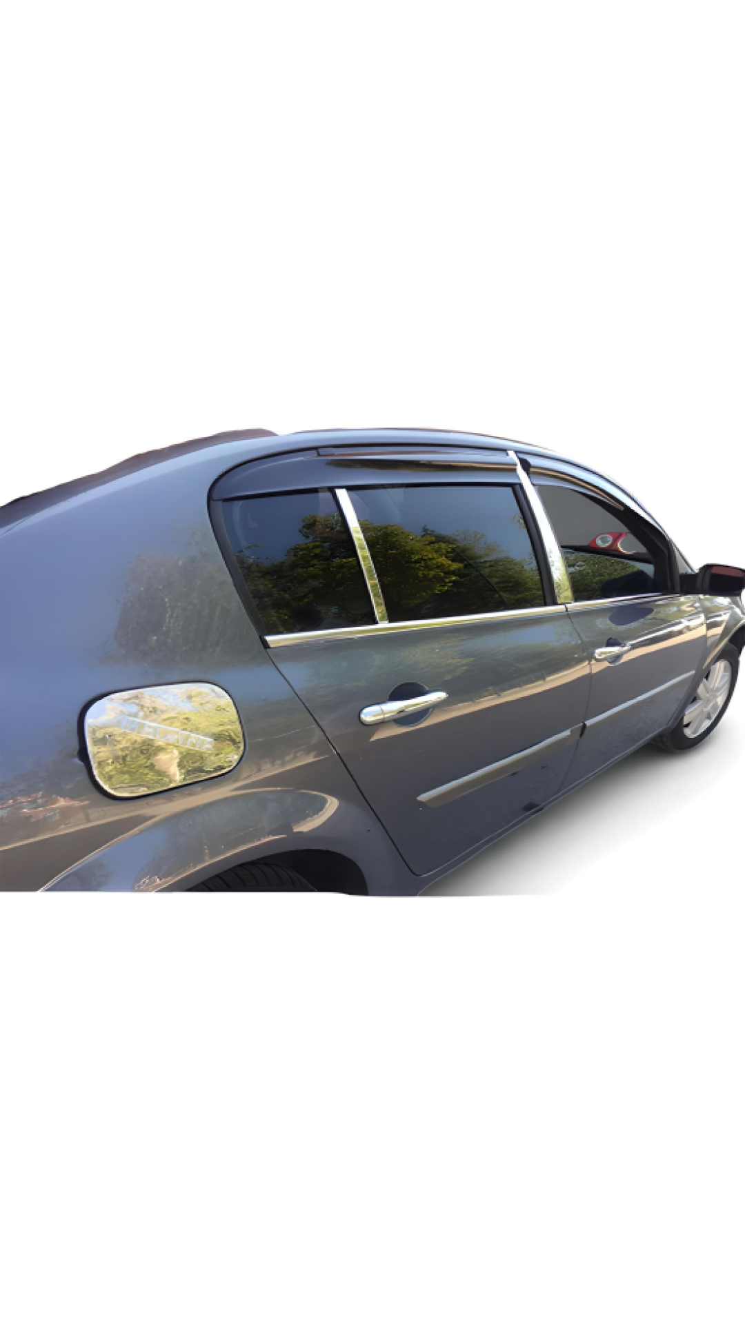 Renault Megane 2 Sedan Krom Kapı Direği 2004-2010 Model Aralığı Uyumlu