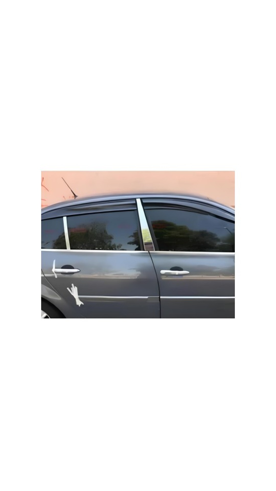 Renault Megane 2 Sedan Krom Kapı Direği 2004-2010 Model Aralığı Uyumlu