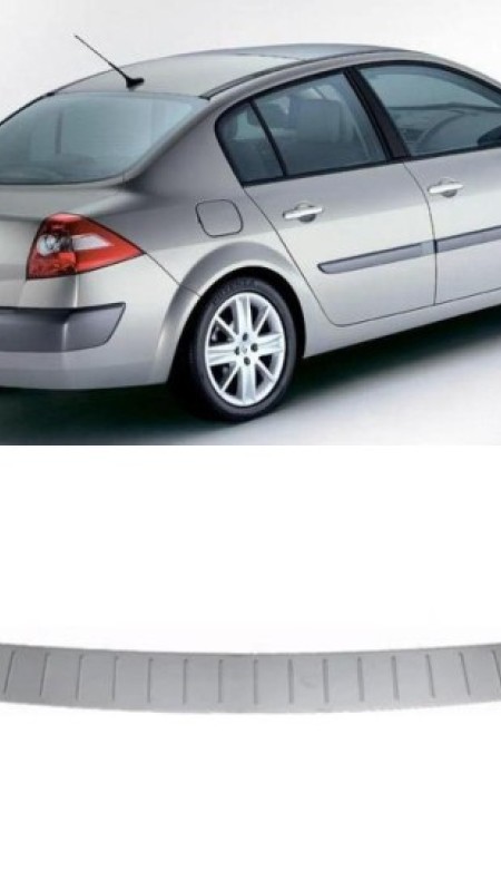 Renault Megane 2 Krom Arka Tampon Eşiği 2004-2010 Model Aralığı Uyumlu