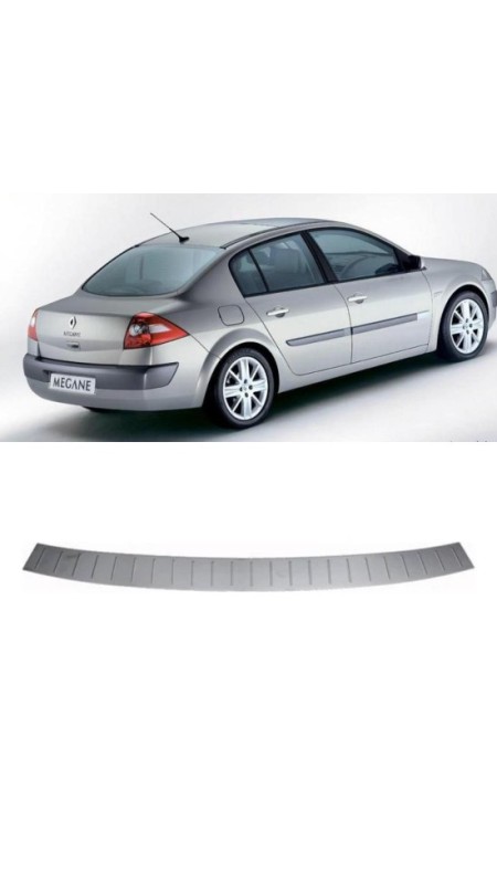 Renault Megane 2 Krom Arka Tampon Eşiği 2004-2010 Model Aralığı Uyumlu