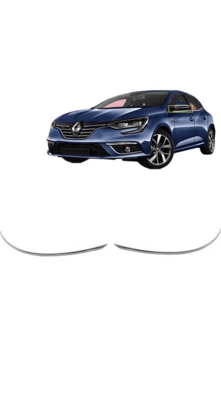 Renault Megane 4 Krom Ayna Alt Çıtası 2016-2023 Model Aralığı Uyumlu