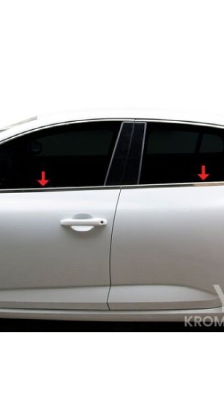 Renault Megane 4 Krom Cam Çıtası 2016-2023 Model Aralığı Uyumlu 