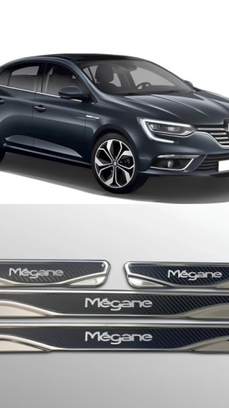 Renault Megane 4 Deluxe Krom Eşik 2016-2024 Uyumlu