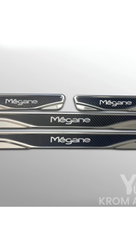 Renault Megane 2 Deluxe Krom Eşik 2004-2010 Uyumlu