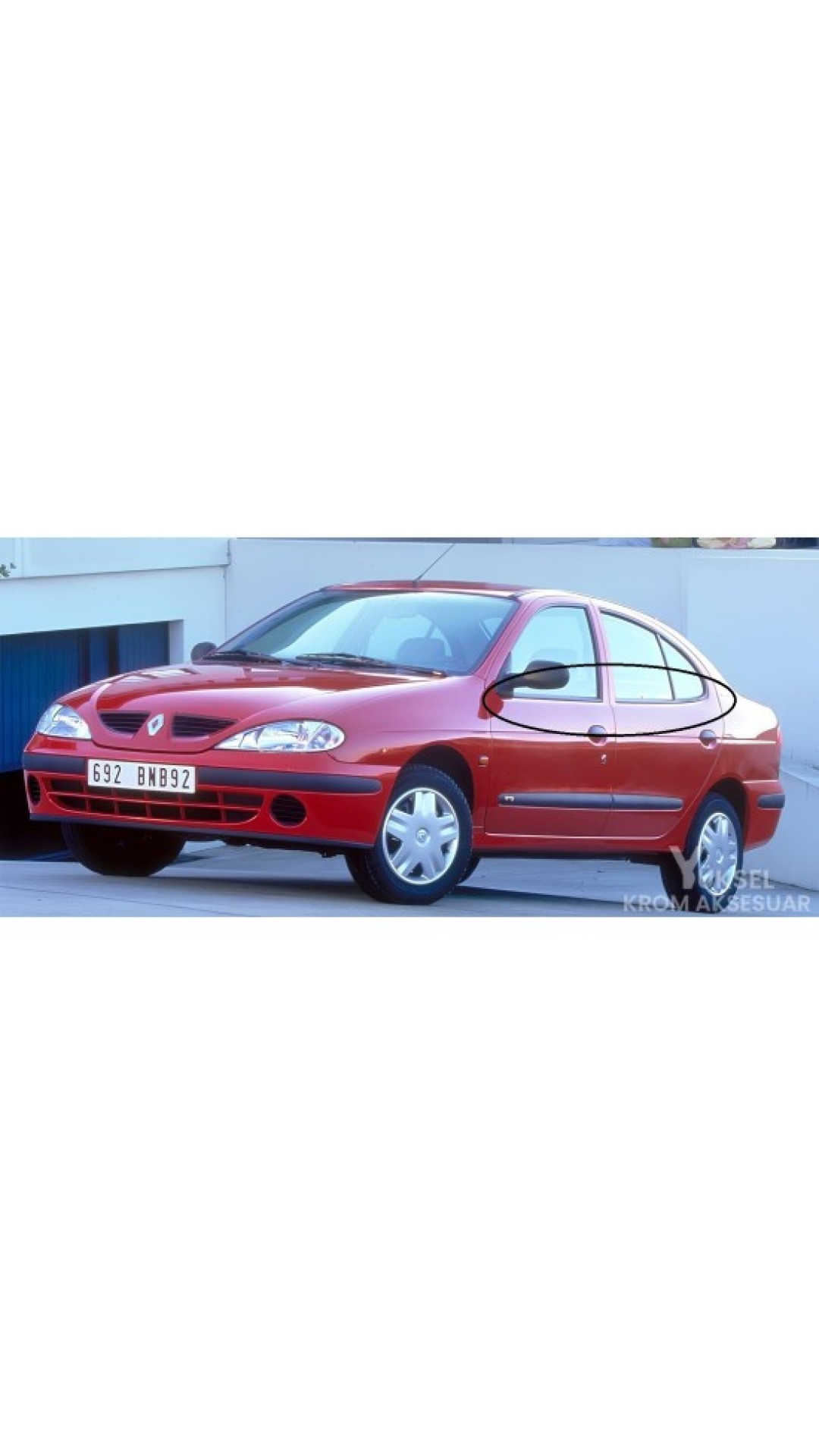 Renault Megane 1 Krom Cam Çıtası 1996-2004 Model Aralığı Uyumlu