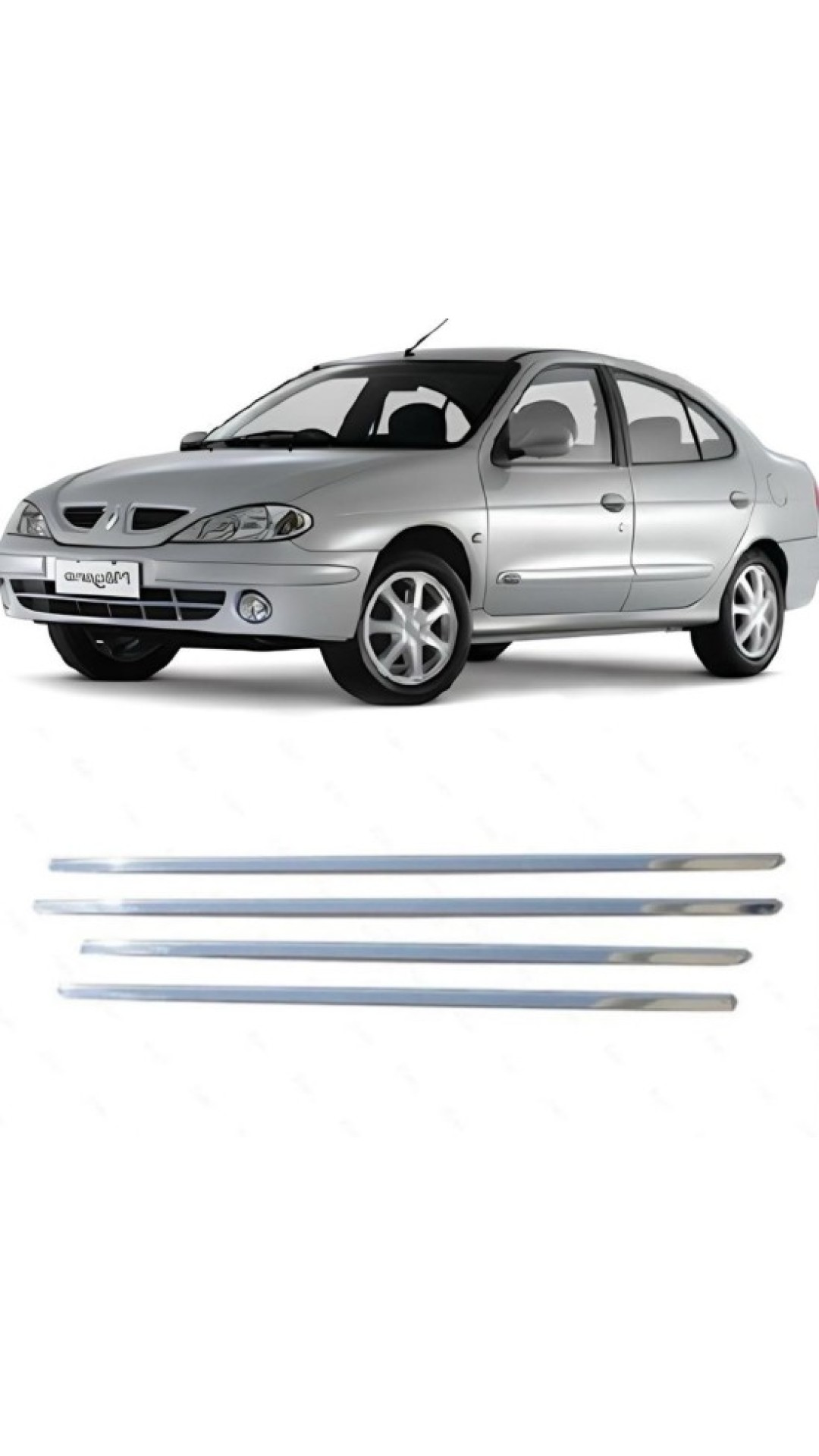 Renault Megane 1 Krom Cam Çıtası 1996-2004 Model Aralığı Uyumlu