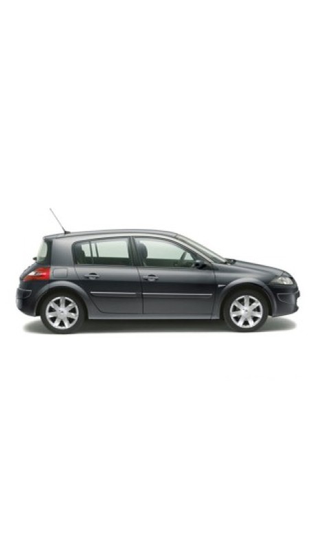 Renault Megane 2 HB Krom Cam Çıtası 2004-2010 Model Aralığı Uyumlu Parlak Paslanmaz Çelik 
