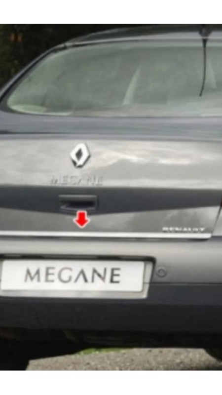 Renault Megane 2 Sedan Krom Bagaj Alt Çıtası 2004-2010 Model Aralığı Uyumlu