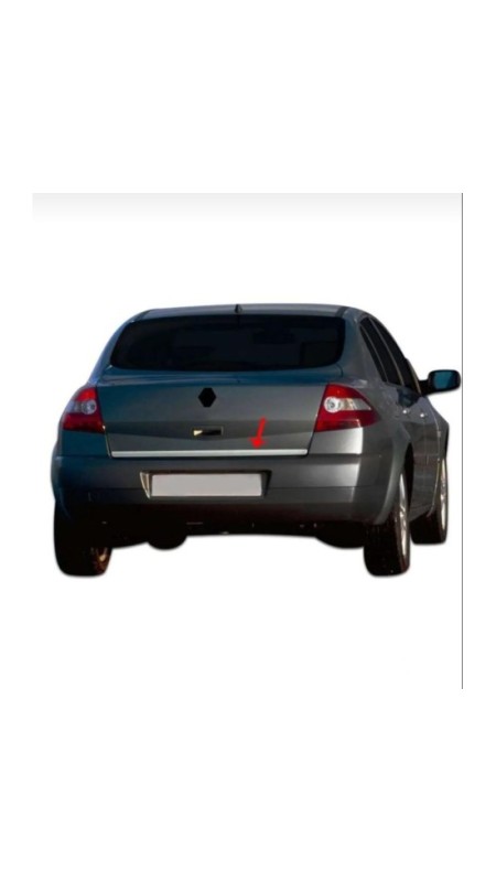 Renault Megane 2 Sedan Krom Bagaj Alt Çıtası 2004-2010 Model Aralığı Uyumlu