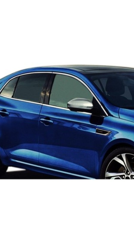 Renault Megane 4 Krom Cam Çıtası 2016-2023 Model Aralığı Uyumlu 