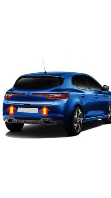 Renault Megane 4 Hb Krom Bagaj Alt Çıtası 2016 Üzeri Uyumlu 