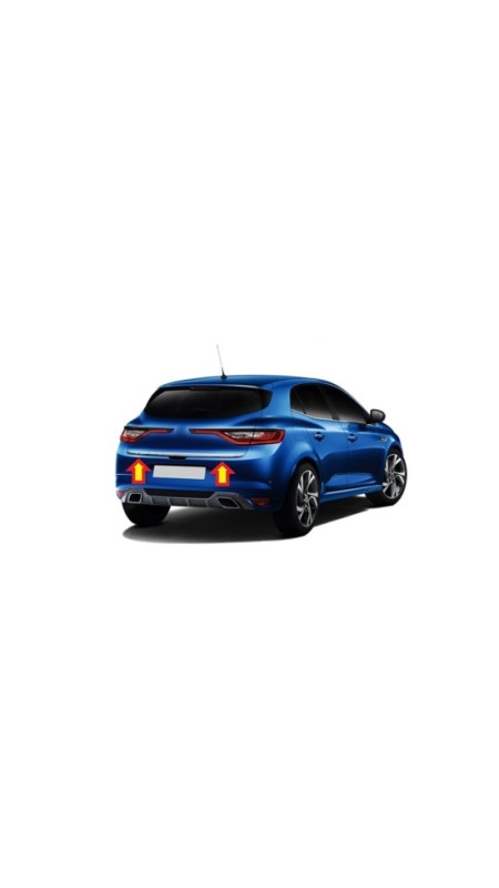 Renault Megane 4 Hb Krom Bagaj Alt Çıtası 2016 Üzeri Uyumlu 