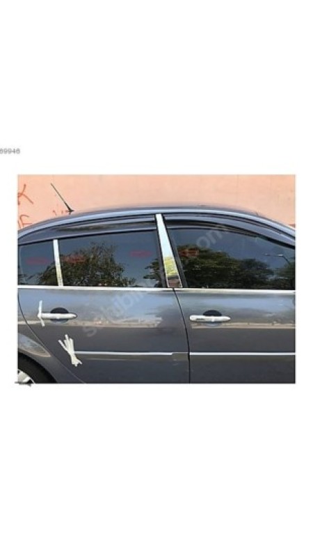 Renault Megane 2 Sedan Krom Kapı Direği 2004-2010 Model Aralığı Uyumlu