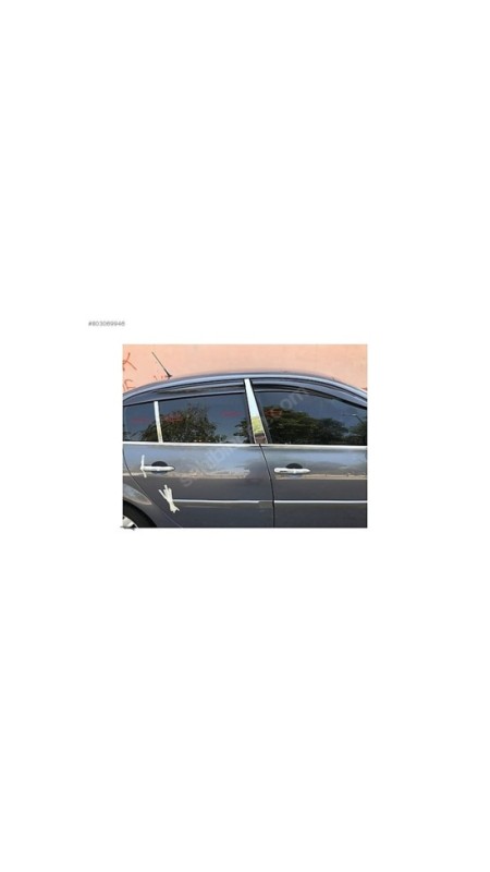 Renault Megane 2 Sedan Krom Kapı Direği 2004-2010 Model Aralığı Uyumlu