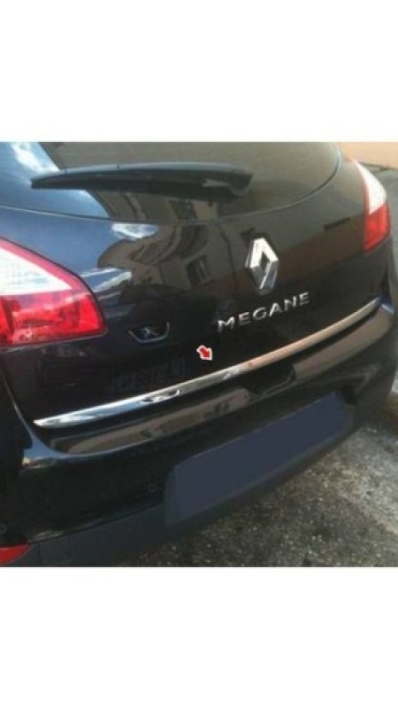Renault Megane 3 Hb Krom Bagaj Alt Çıtası 2010-2016 Model Aralığı Uyumlu