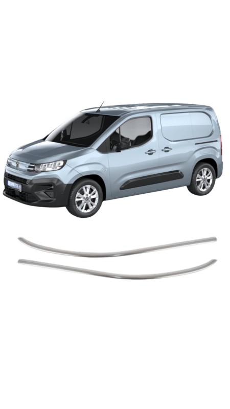 Peugeot Partner Van Cam Çıtası 2019 Üzeri 2 Adet Paslanmaz Çelik 