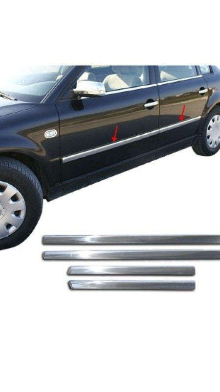 Volkswagen Passat Krom Kapı Çıtası 1998-2005 Model Aralığı Uyumlu Parlak Paslanmaz Çelik 