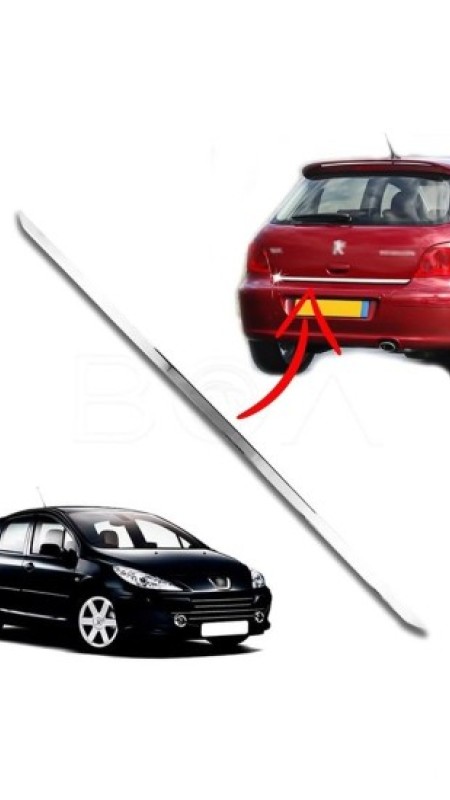 Peugeot 307 Krom Bagaj Alt Çıtası 2001-2008 Model Aralığı Uyumlu