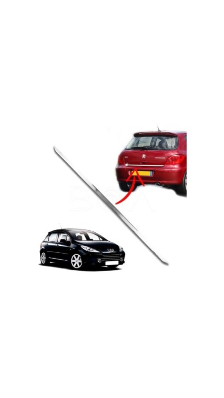 Peugeot 307 Krom Bagaj Alt Çıtası 2001-2008 Model Aralığı Uyumlu