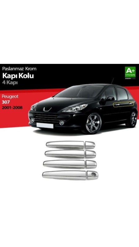 Peugeot 307 Krom Kapı Kolu 2001-2008 Uyumlu