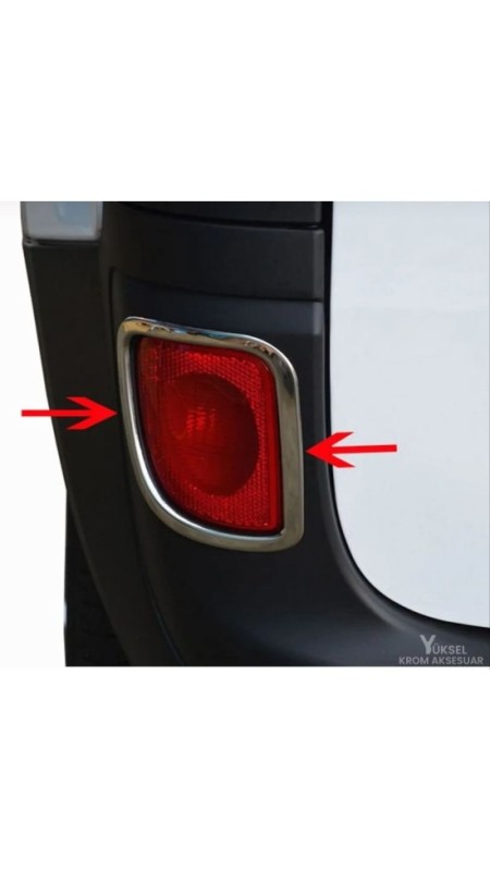 Renault Kangoo Krom Arka Reflektör Çıtası 2008 Üzeri Uyumlu 