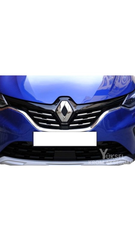 Renault Captur Krom Ön Panjur 2020 Üzeri Uyumlu