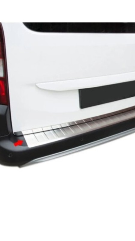 Peugeot Rifter Krom Arka Tampon Eşiği 2019 Üzeri Uyumlu
