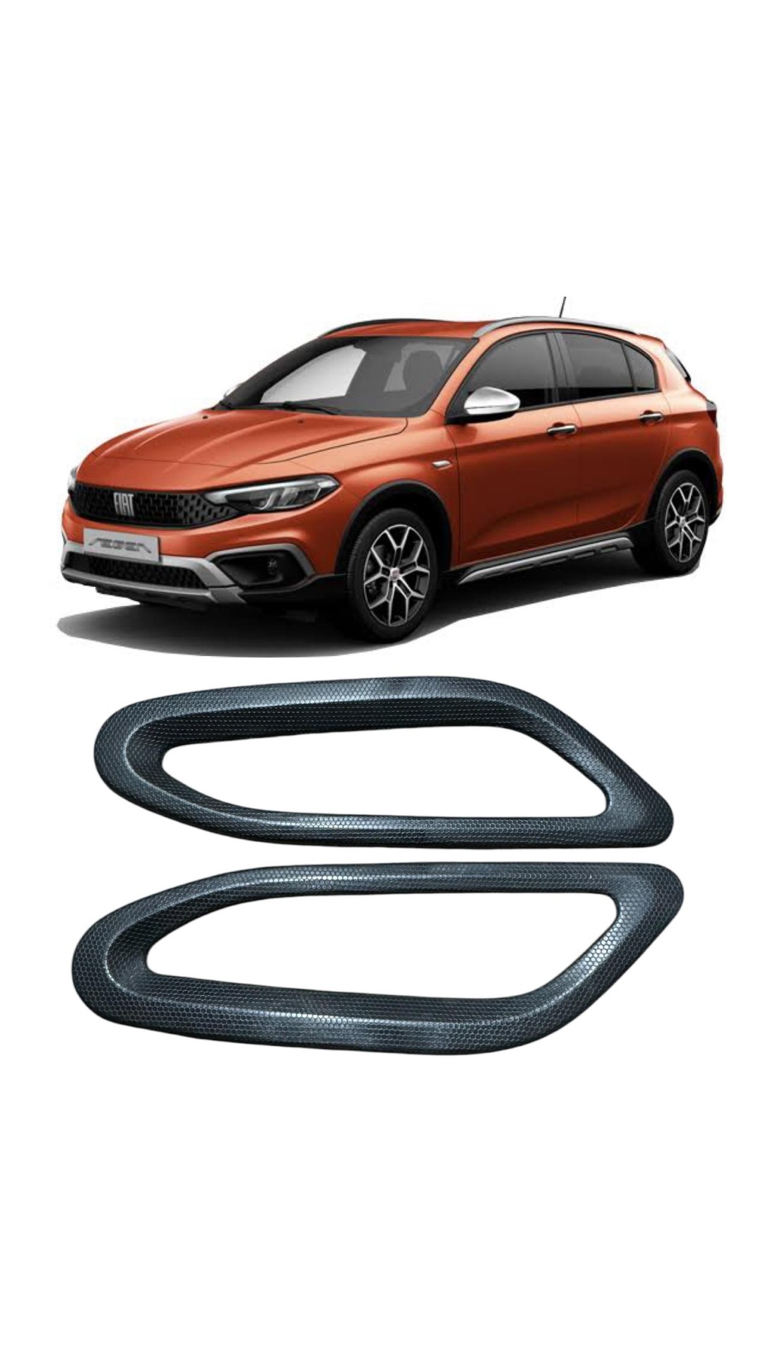 Fiat Egea Cross Siyah Sinyal Çerçevesi 2014-2023 Model Uyumlu