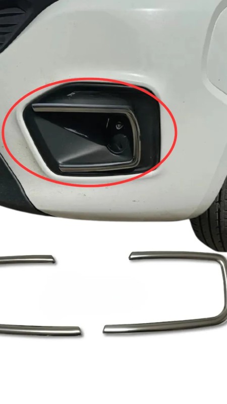Fiat Fİorino 2016-2019 Makyajlı Krom Sis Far Çerçevesi 2 Prç. Paslanmaz Çelik