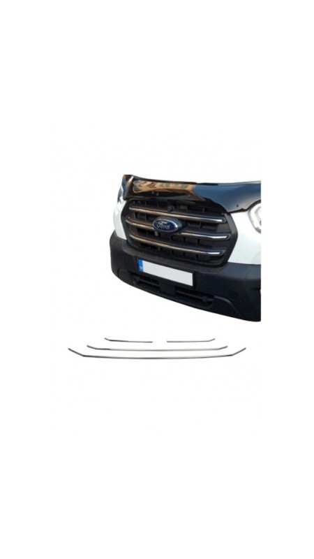 Ford Transit Parlak Paslanmaz Çelik Krom Ön Panjur 2019-2024