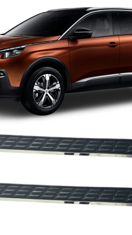 Peugeot 3008 Prolüx Krom Yan Basamak 2016-2023 Uyumlu 
