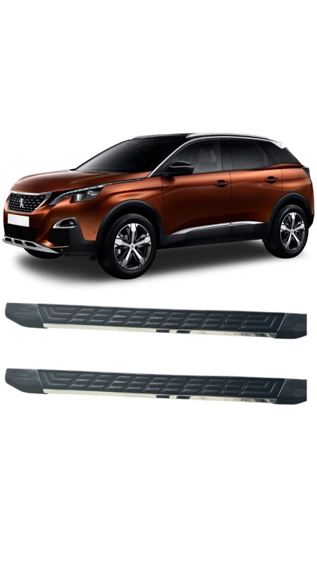 Peugeot 3008 Prolüx Krom Yan Basamak 2016-2023 Uyumlu 