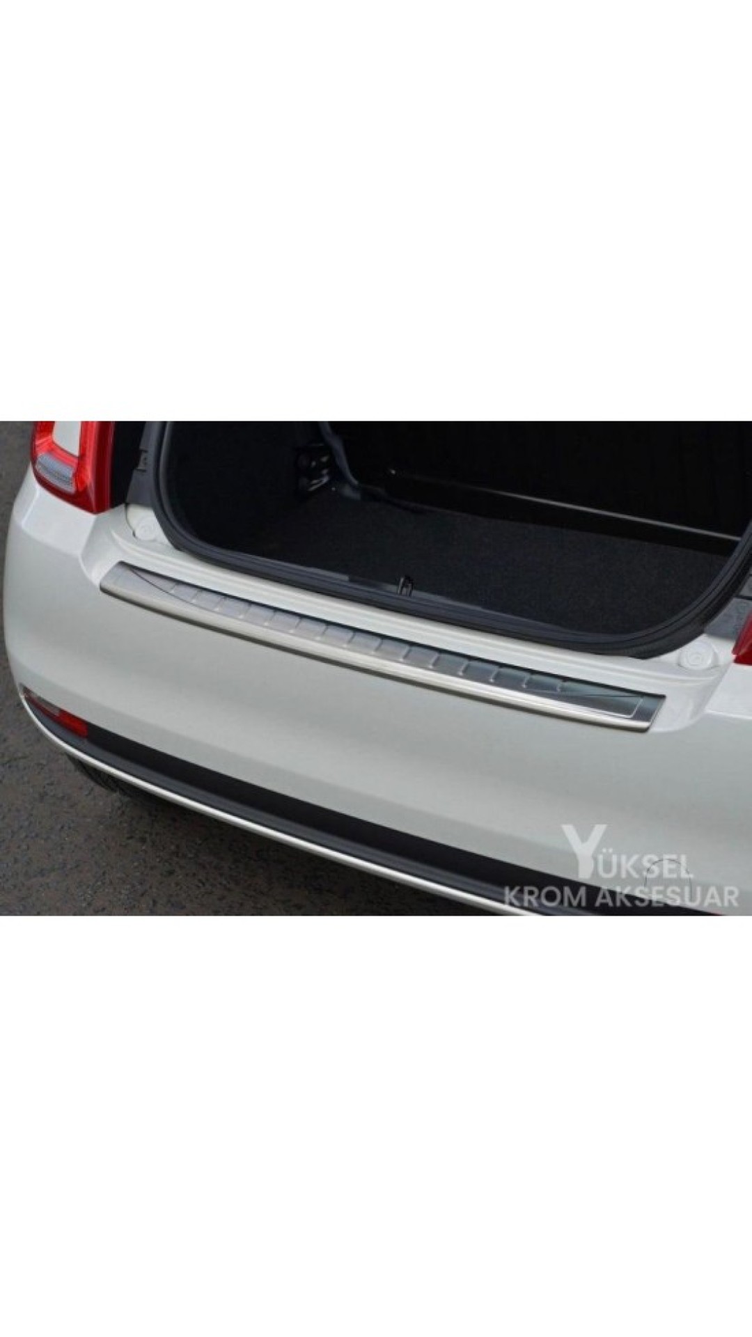 Fiat 500 X Krom Arka Tampon Eşiği 2014 Model Üzeri Paslanmaz Çelik