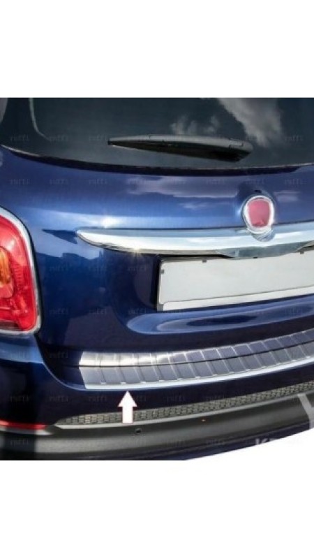 Fiat 500 X Krom Arka Tampon Eşiği 2014 Model Üzeri Paslanmaz Çelik 