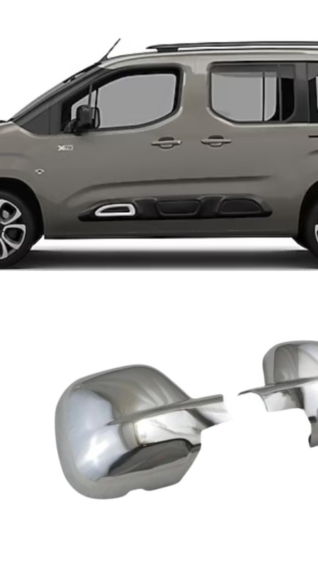Citroen Berlingo Krom Abs Ayna Kapakları 2018 Ve Üzeri 