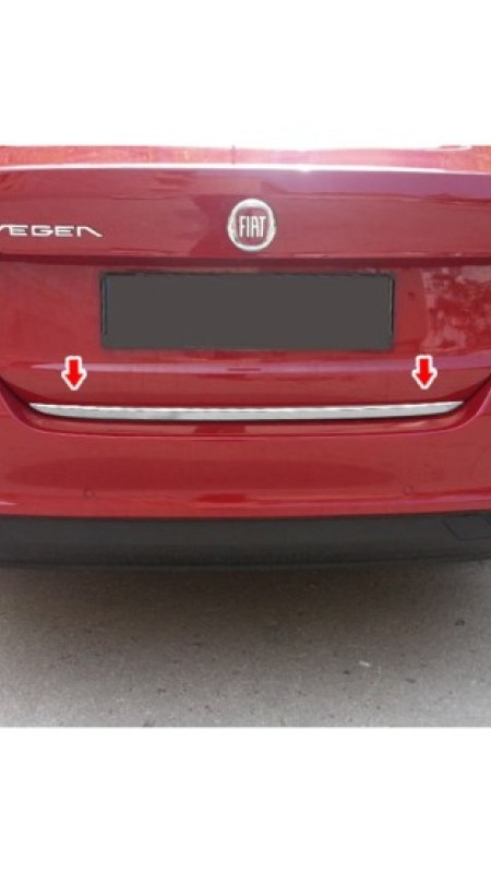 Fiat Egea Sedan Krom Bagaj Alt Çıtası 2014 Üzeri Uyumlu Paslanmaz Çelik 