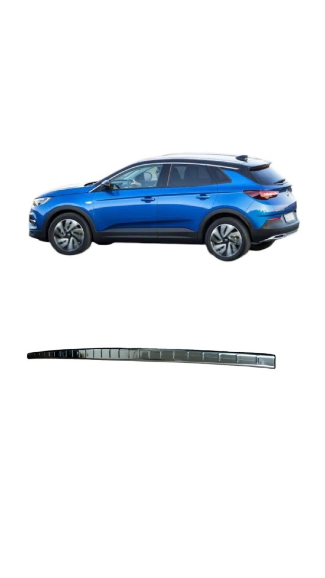 Opel Grandland X Krom Bagaj İç Eşiği 2018 Üzeri Uyumlu