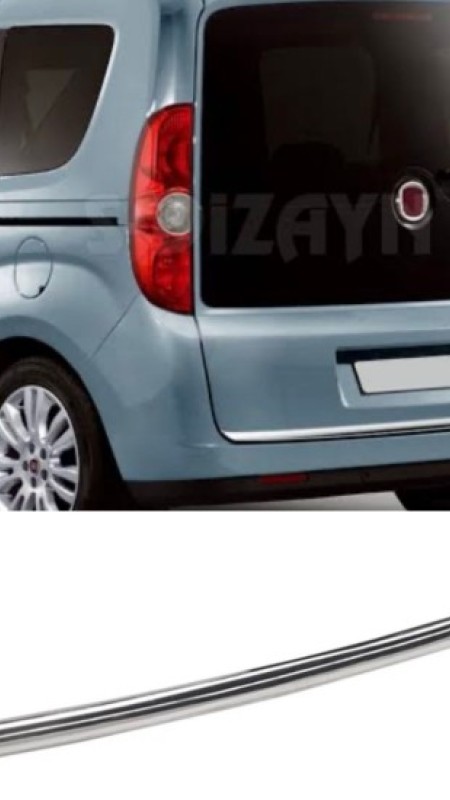 Fiat Doblo Krom Arka Koruma Demiri 2010 Model Üzeri Uyumlu