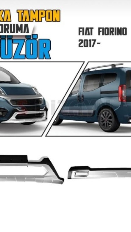 Fiat Fiorino Ön ve Arka Tampon Koruma Difüzör Seti 2017 Model Üzeri Uyumlu