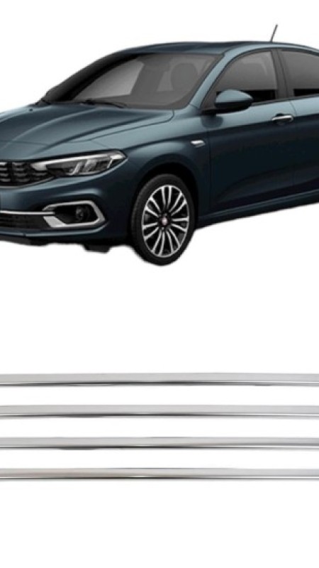 Fiat Egea Sedan Krom Cam Çıtası 2014-2023 Model Uyumlu Geniş Tip