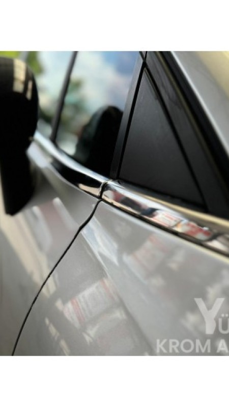 Opel Crossland X Krom Cam Çıtası 2017 Üzeri Uyumlu