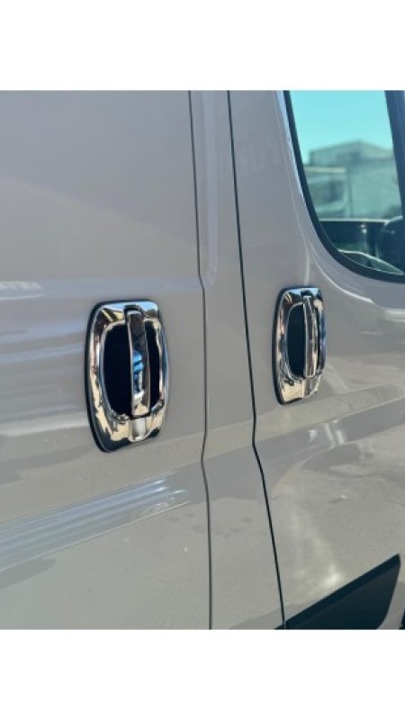 Fiat Ducato Krom Kapı Kolu 2006-2023 Model Aralığı Uyumlu Parlak Paslanmaz Çelik 