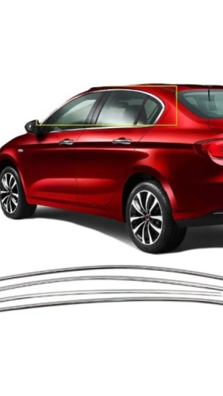 Fiat Egea Krom Malzeme Cam Üst Çıtası 2014-2024 Model Aralığı Uyumlu